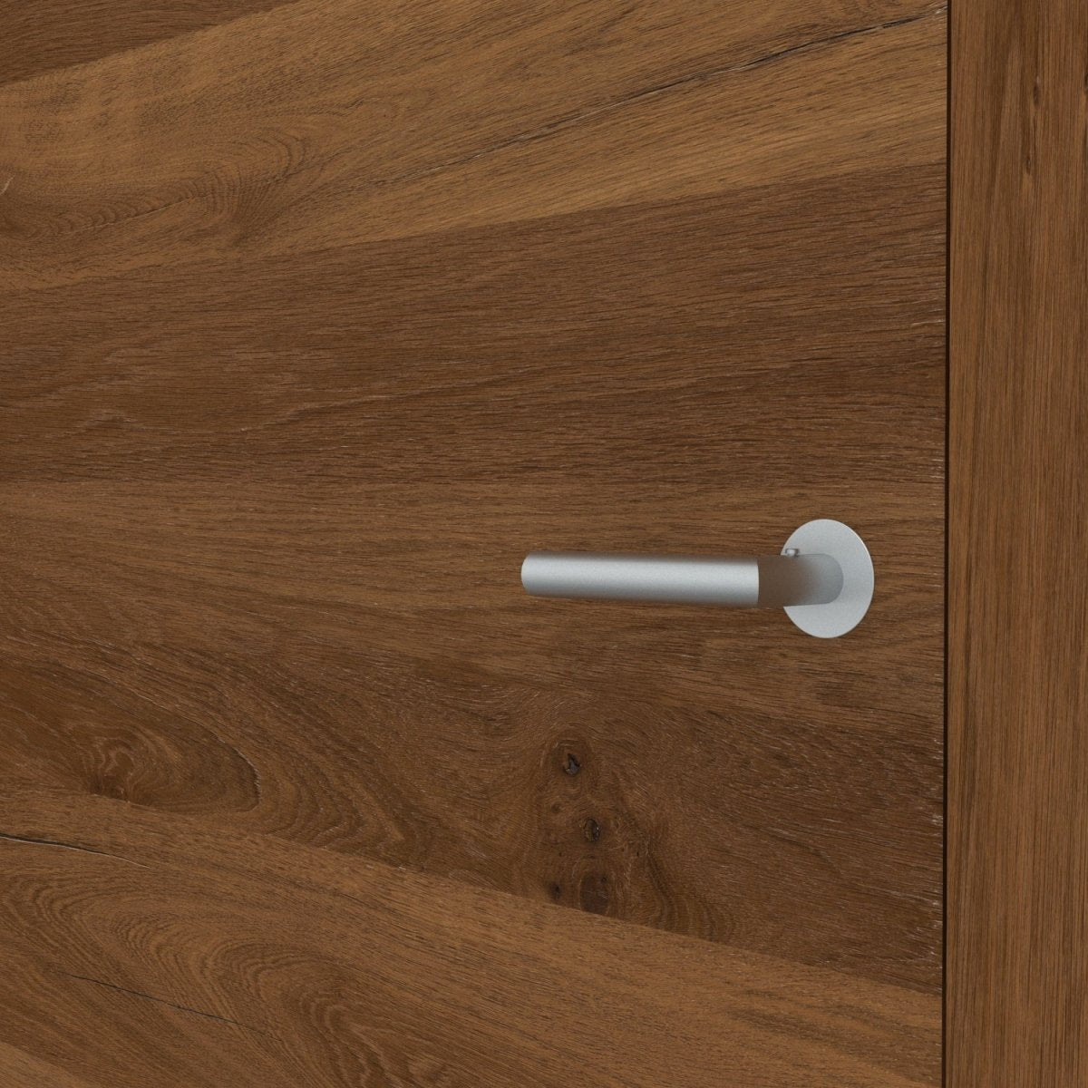 Stumpfeinschlagende Tür mit Zarge Echtholz Risseiche Bronc Queroptik | ohne Schlüssellochbohrung - Meine Tür