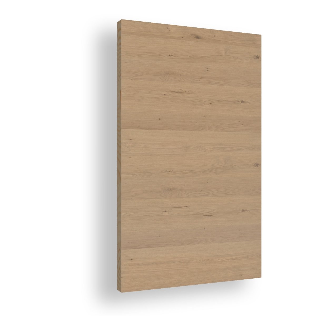 Tür mit Zarge Echtholz Asteiche Cream matt lackiert Queroptik - Meine Tür