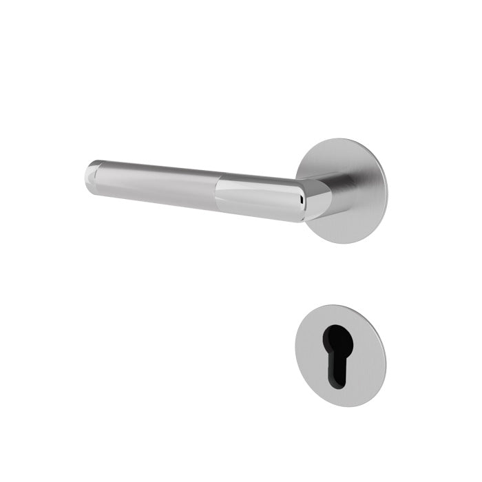 Türgriff Comfort MEN Edelstahl - Chrom - Flachrosette - Meine Tür