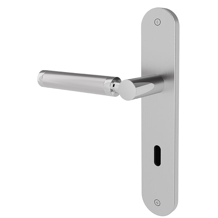 Türgriff Nimbus IBI Edelstahl - Chrom Langschild rund - Meine Tür