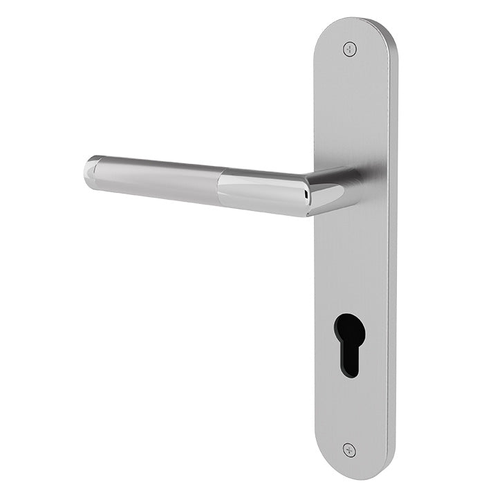 Türgriff Nimbus MEN Edelstahl - Chrom Langschild rund - Meine Tür