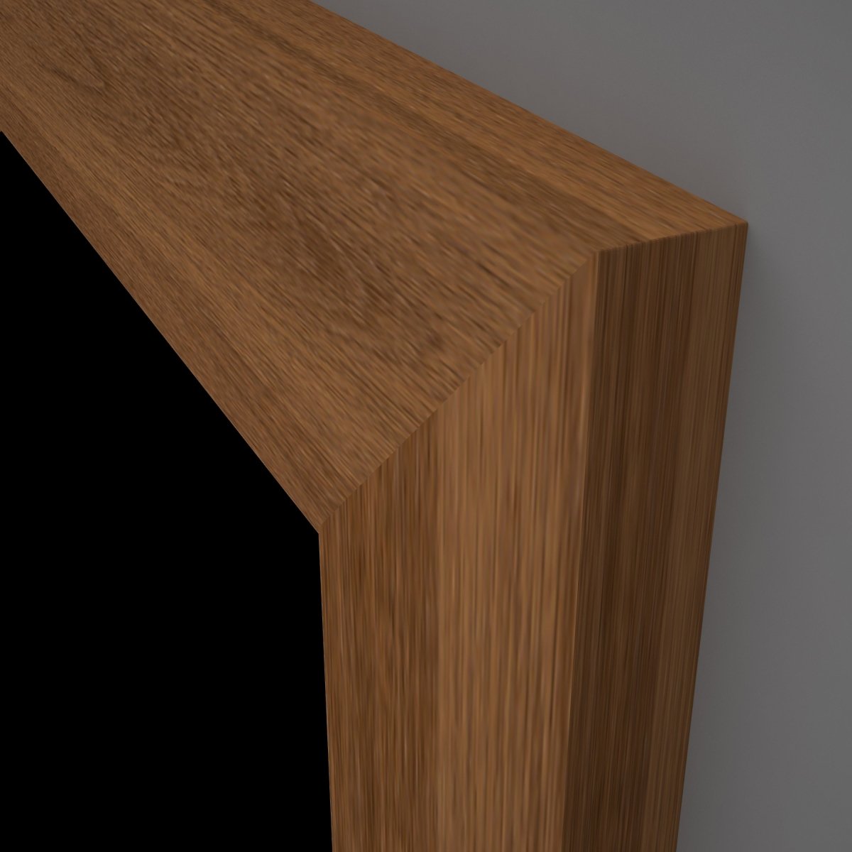 WE - Tür Zarge Echtholz Risseiche Bronc mit eckiger Kante - Meine Tür