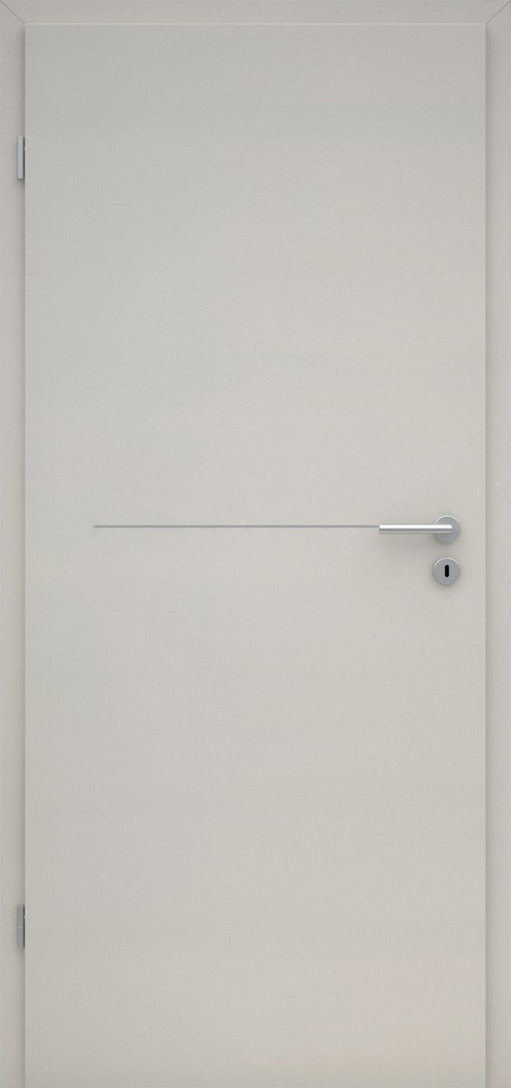 CPL Uni grau RAL 7047 Innentür mit Lisene L7 - Meine Tür