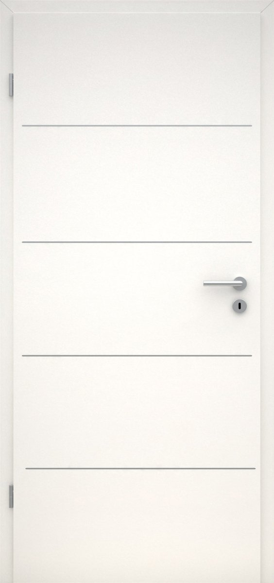 CPL Uni weiß RAL 9016 Innentür mit Lisene L1 - Meine Tür