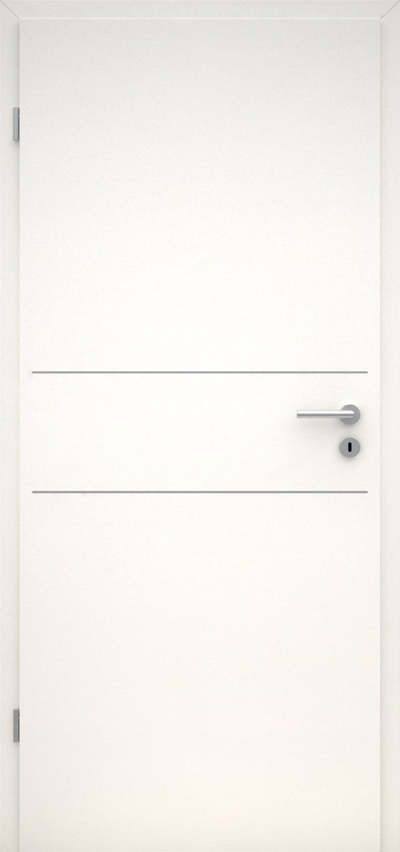 CPL Uni weiß RAL 9016 Innentür mit Lisene L2 - Meine Tür