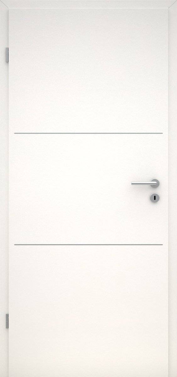 CPL Uni weiß RAL 9016 Innentür mit Lisene L3 - Meine Tür