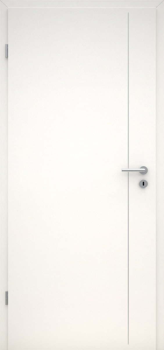 CPL Uni weiß RAL 9016 Innentür mit Lisene L5 - Meine Tür