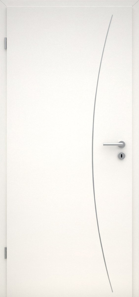 CPL Uni weiß RAL 9016 Innentür mit Lisene L9 - Meine Tür
