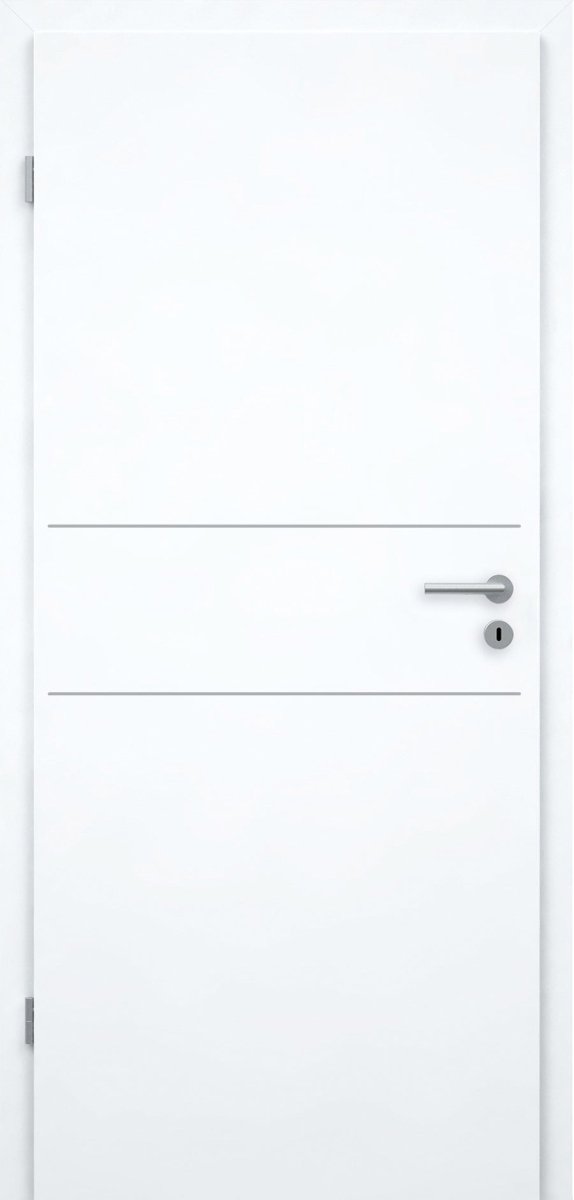 CPL Weißlack RAL 9003 Innentür mit Lisene L2 - Meine Tür