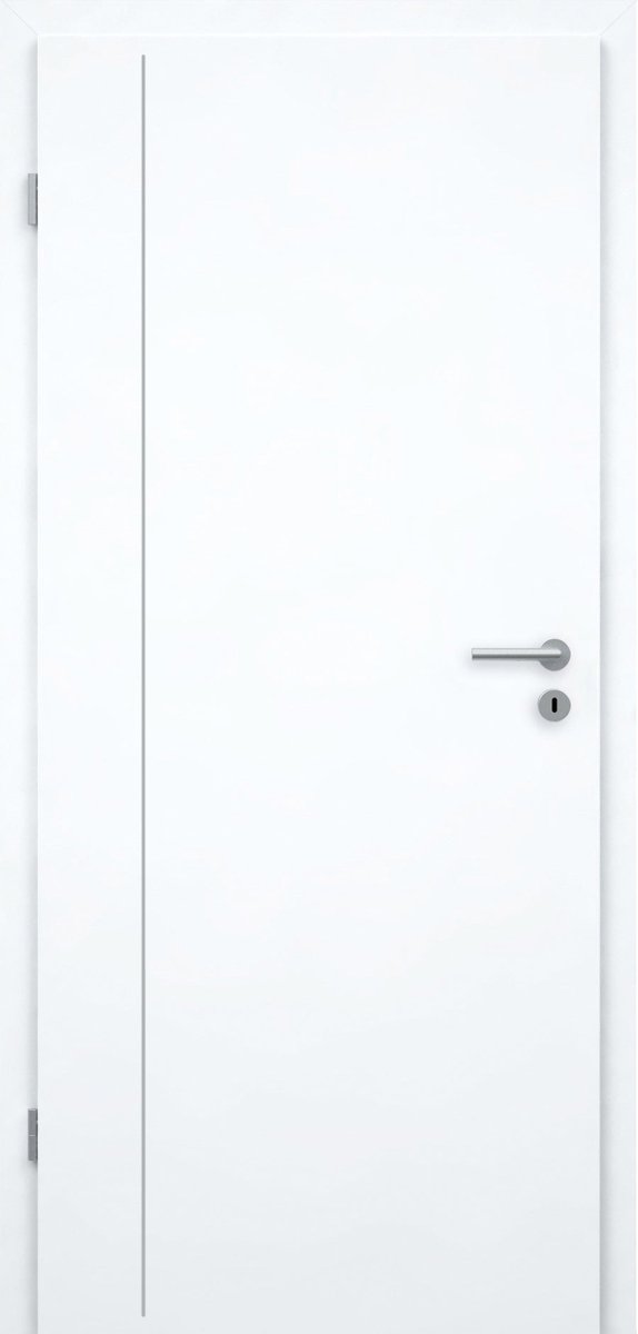 CPL Weißlack RAL 9003 Innentür mit Lisene L4 - Meine Tür