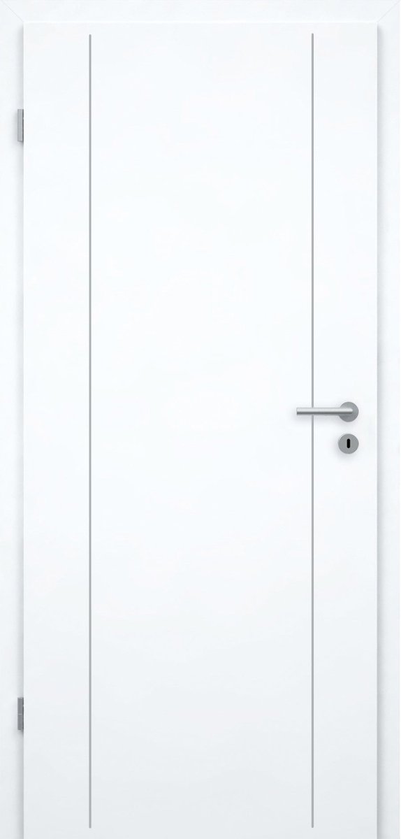 CPL Weißlack RAL 9003 Innentür mit Lisene L6 - Meine Tür