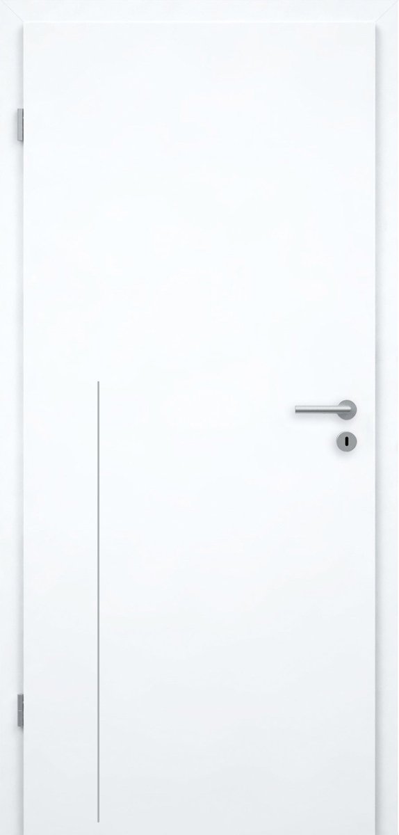 CPL Weißlack RAL 9003 Innentür mit Lisene L8 - Meine Tür