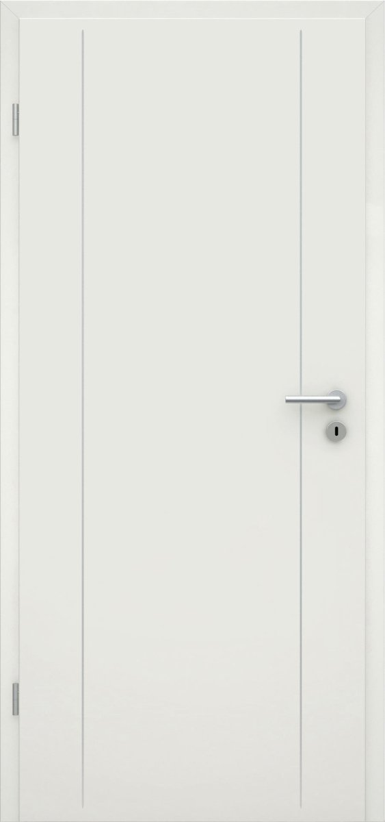 CPL Weißlack RAL 9010 Innentür mit Lisene L6 - Meine Tür