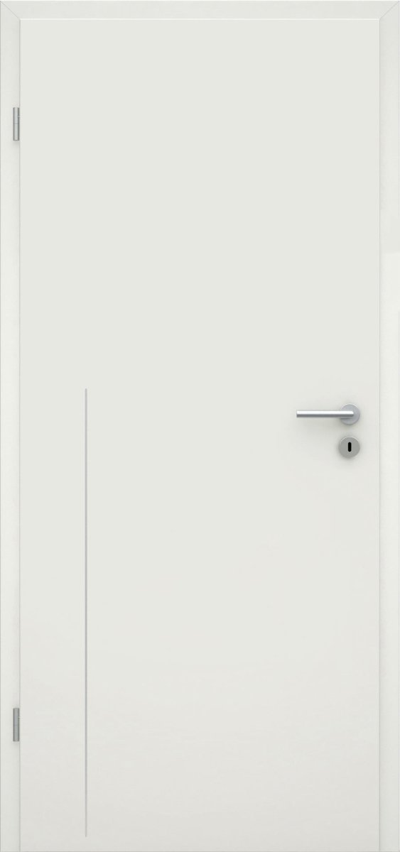 CPL Weißlack RAL 9010 Innentür mit Lisene L8 - Meine Tür