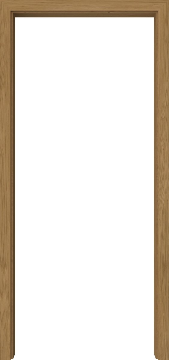 Durchgangszarge Echtholz Asteiche matt lackiert mit eckiger Kante - Meine Tür