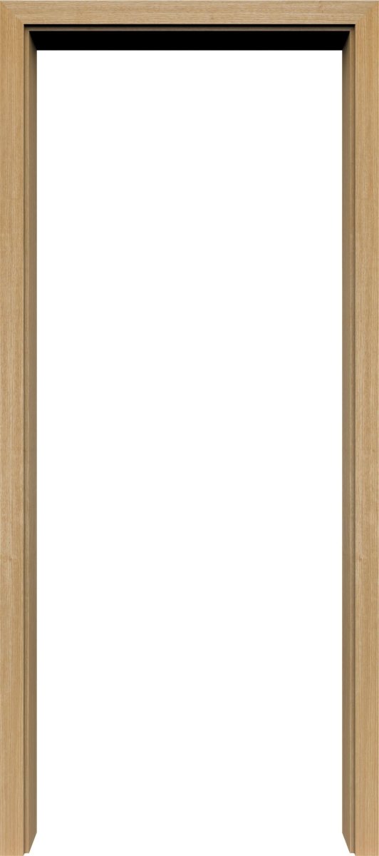 Durchgangszarge Echtholz Limba matt lackiert mit eckiger Kante EE - Lebo - Meine Tür