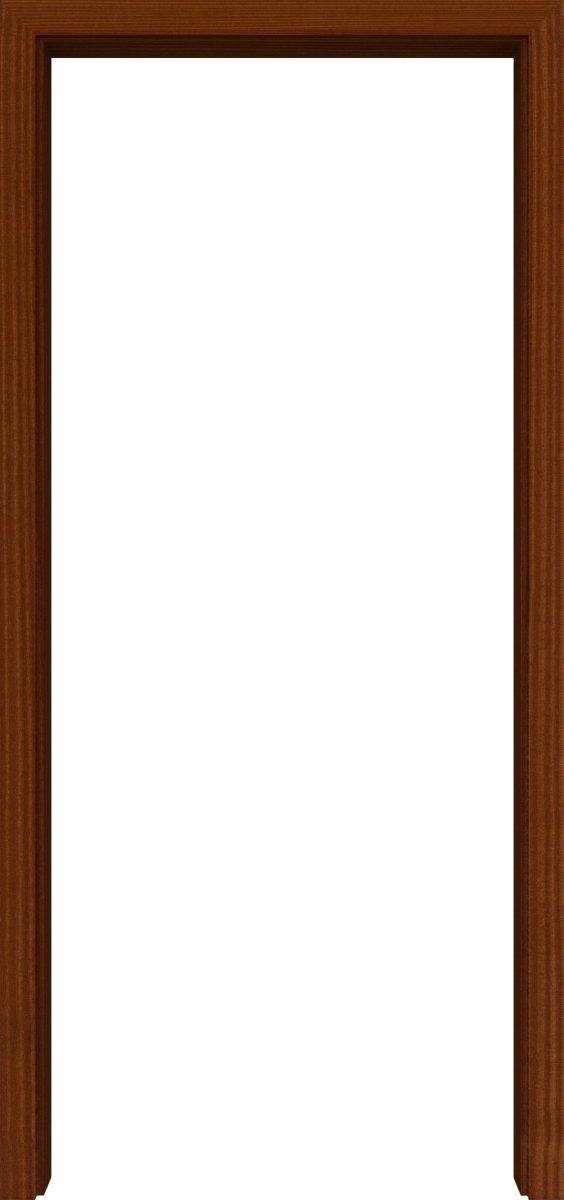 Durchgangszarge Echtholz Mahagoni lackiert mit eckiger Kante - Meine Tür