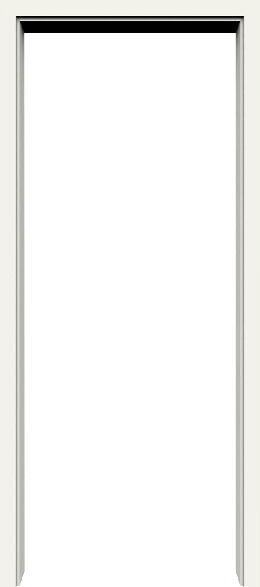Durchgangszarge Weißlack RAL 9010 Lebolit CPL mit Rundkante RR - Lebo - Meine Tür
