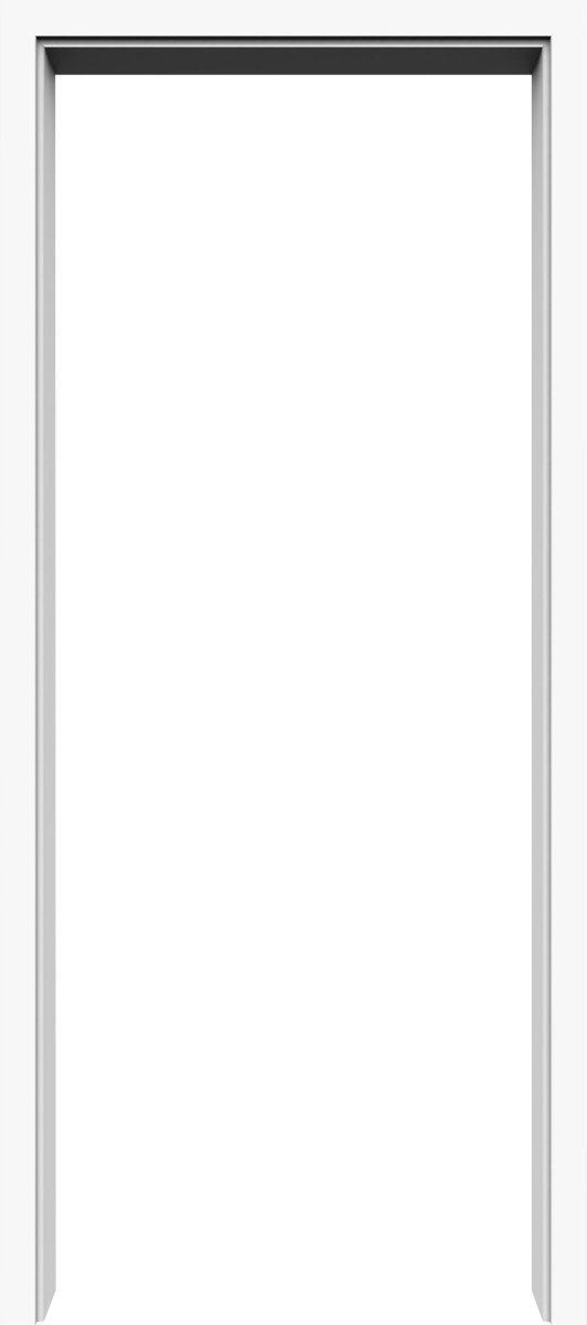 Durchgangszarge Weißlack RAL 9016 Lebolit CPL mit Rundkante - Lebo - Meine Tür