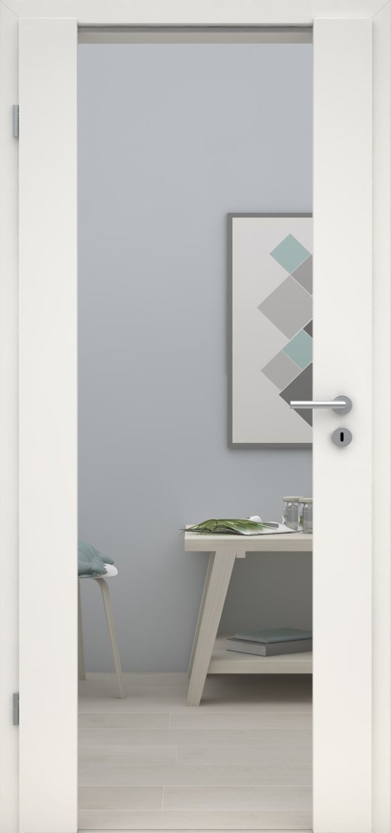 Innentür CPL Weißlack RAL 9010 Holzglastür Klarglas - Meine Tür