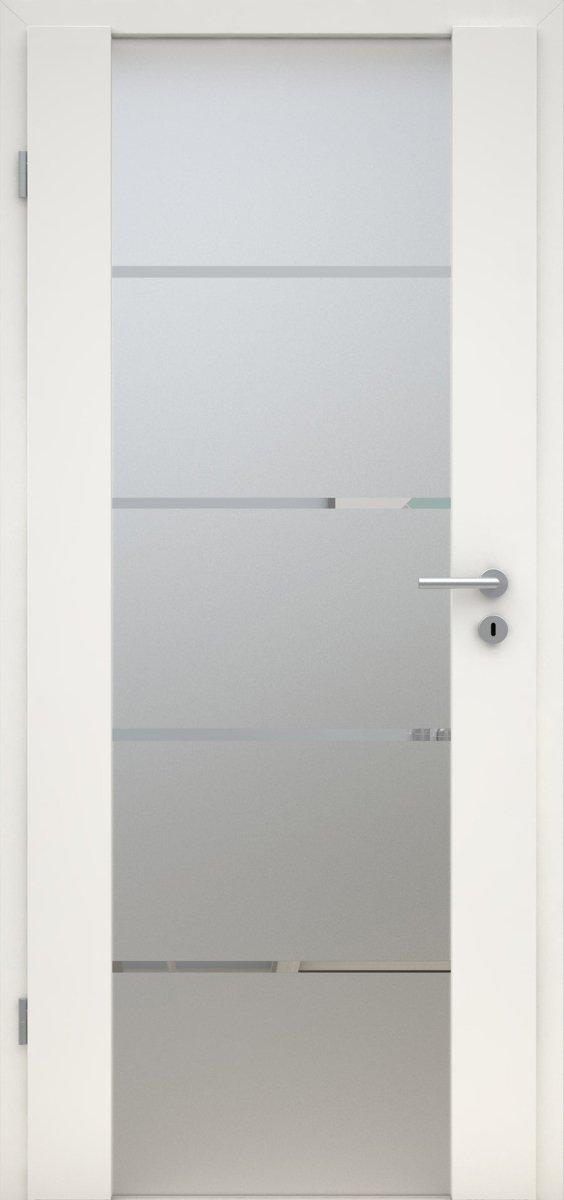 Innentür CPL Weißlack RAL 9010 Holzglastür Motiv H18 - Meine Tür