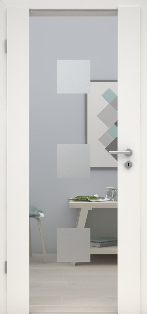 Innentür CPL Weißlack RAL 9010 Holzglastür Motiv H1N - Meine Tür