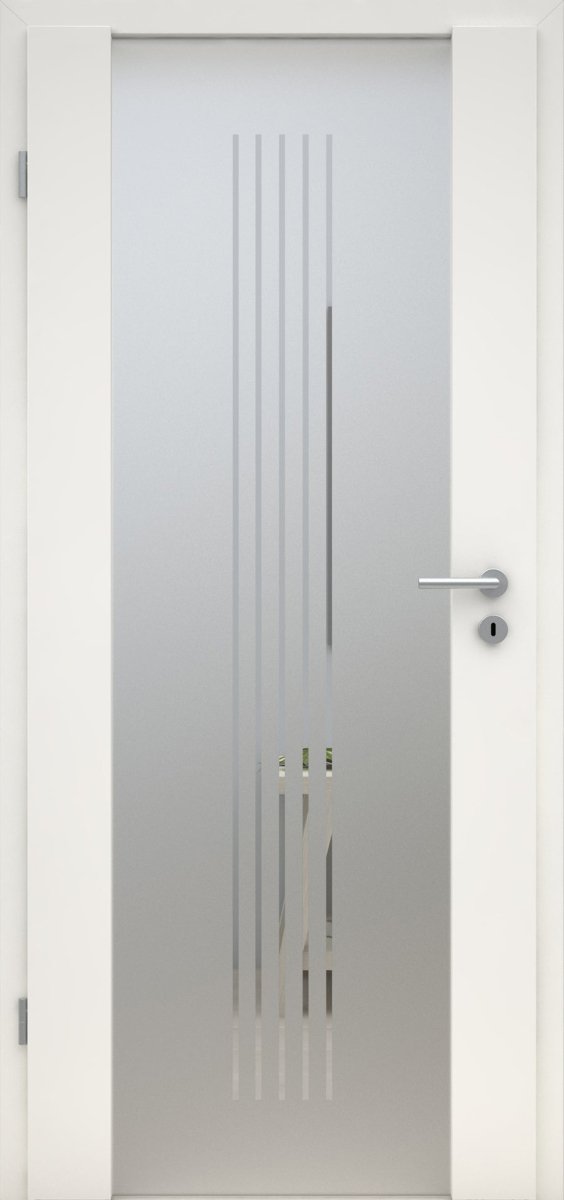 Innentür CPL Weißlack RAL 9010 Holzglastür Motiv H3 - Meine Tür