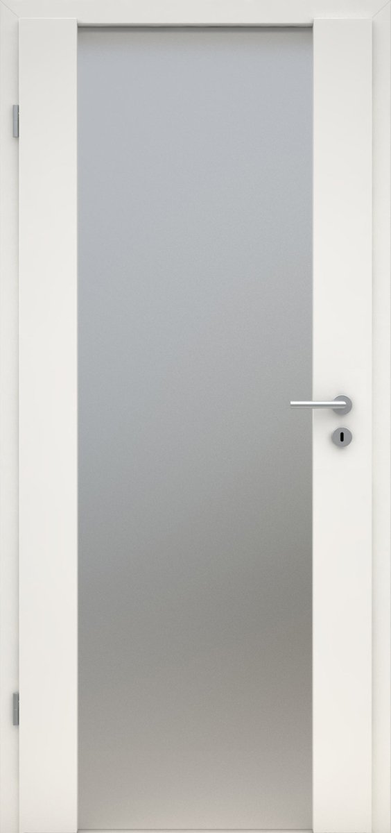 Innentür CPL Weißlack RAL 9010 Holzglastür Satinato - Meine Tür