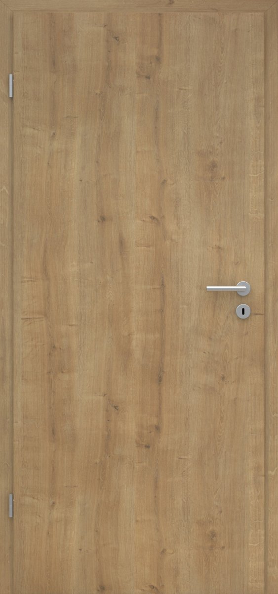 Innentür-Set CPL Eiche astig Tür mit Zarge und Beschlag - Meine Tür