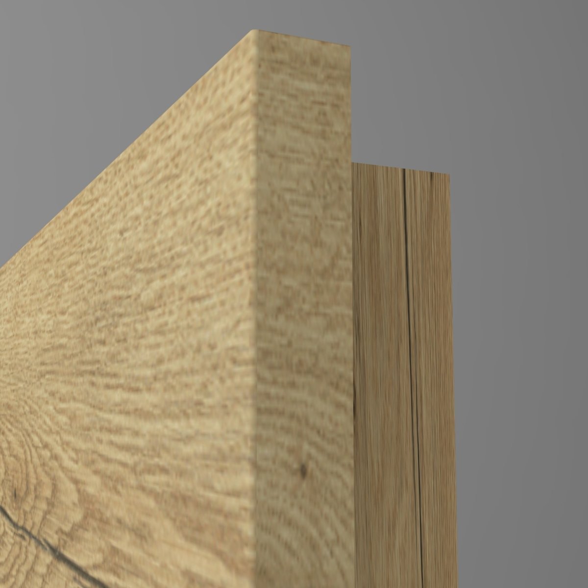 Innentür-Set CPL Lennart Eiche Natur Queroptik Tür mit Zarge und Beschlag - Meine Tür