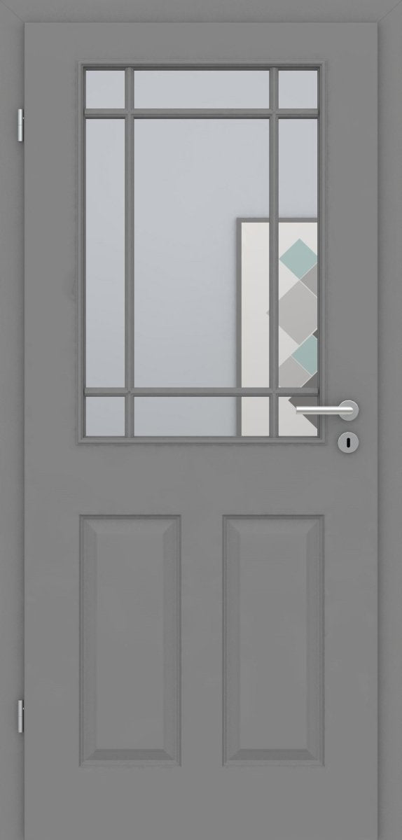 Kallax 4F LA SP9 Stiltür Grau 7037 - Meine Tür