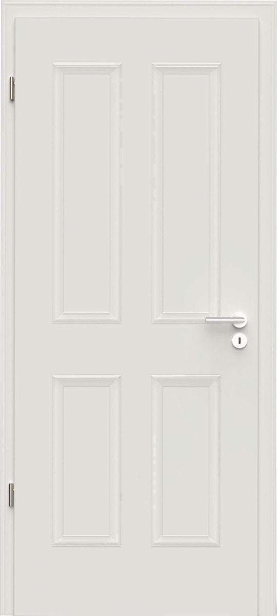 Komplettset Formelle 40 Weißlack RAL 9010 Stiltür mit Zarge und Beschlag - Lebo - Meine Tür