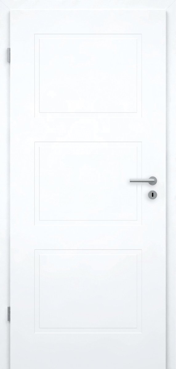 Sanela 3G Weißlack RAL 9003 Füllungsdesigntür - Meine Tür