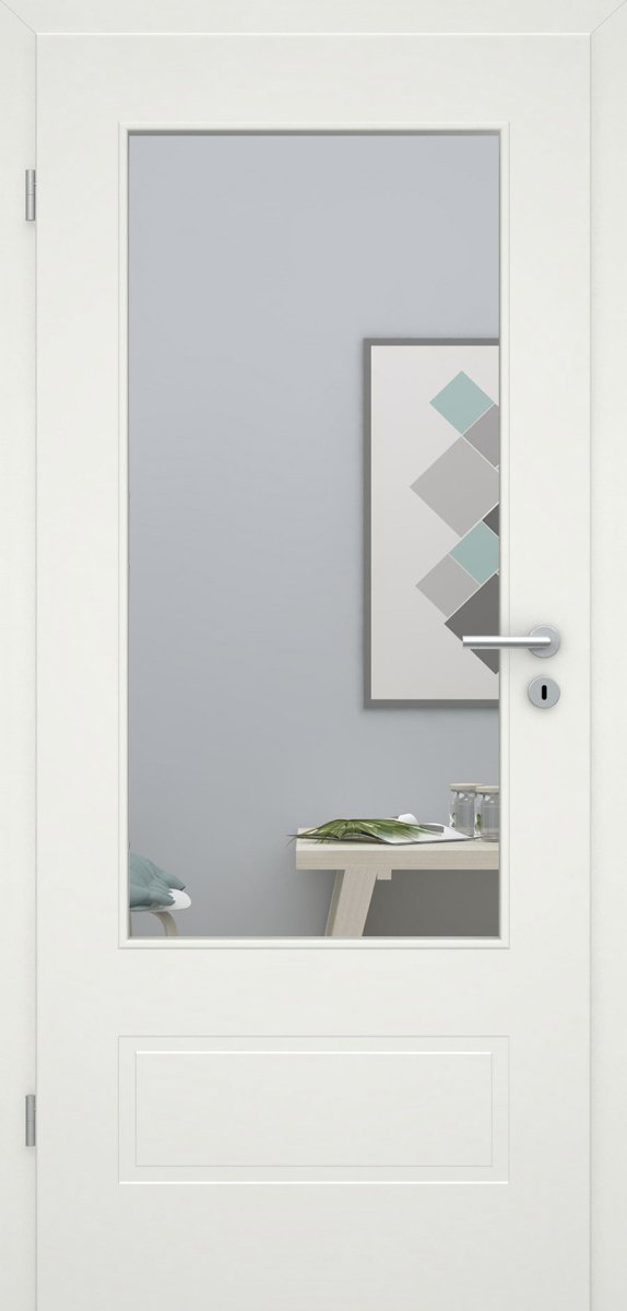 Skubb 2G AD Weißlack RAL 9010 LA Füllungsdesigntür - Meine Tür