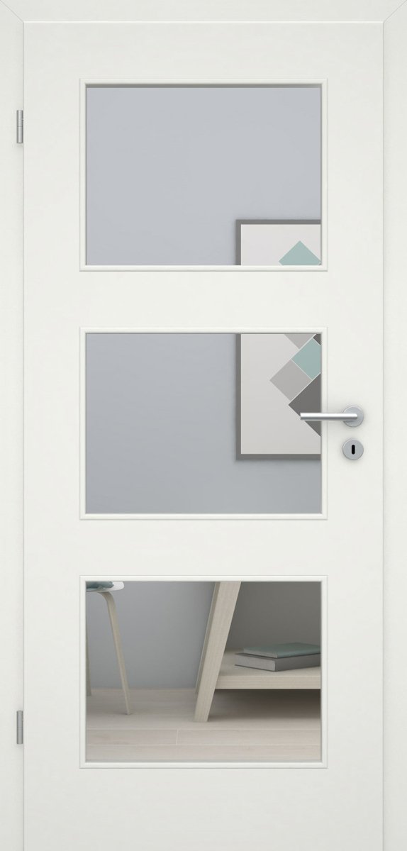 Skubb 3G Weißlack RAL 9010 3LA Füllungsdesigntür - Meine Tür