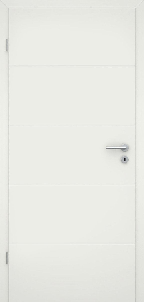 Tür mit Zarge Adlad V05 Weißlack RAL 9010 Design-Innentür - Meine Tür