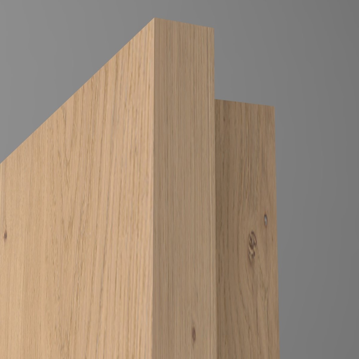 Tür mit Zarge Echtholz Asteiche Cream matt lackiert - Meine Tür