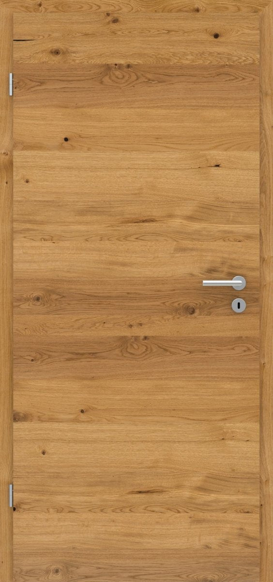Tür mit Zarge Echtholz Asteiche geölt Queroptik - Meine Tür