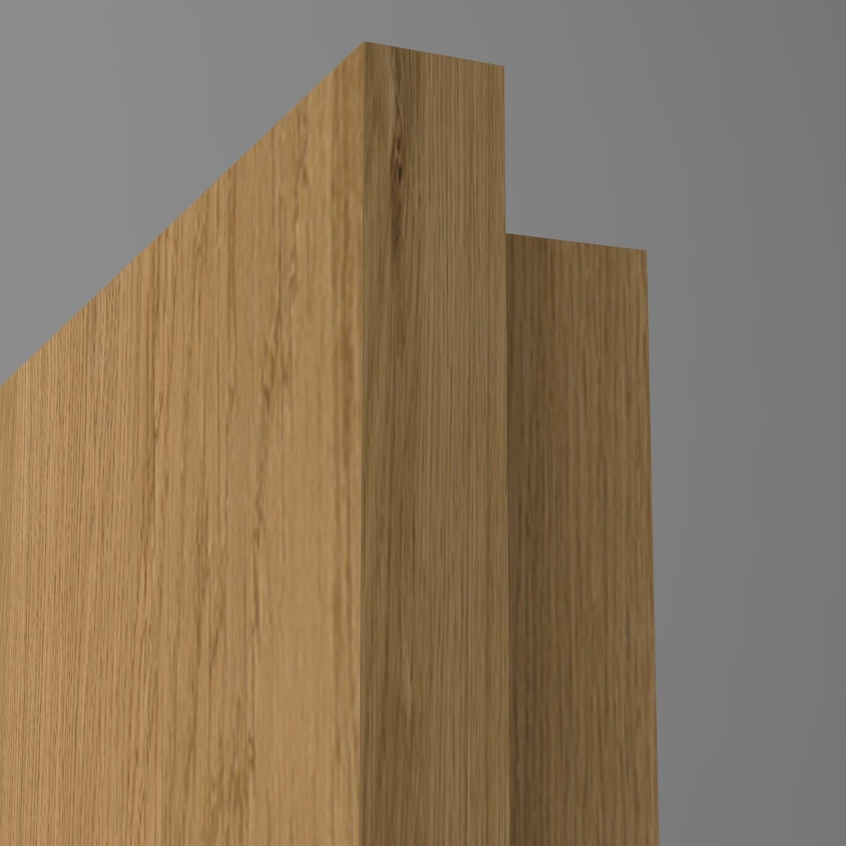 Tür mit Zarge Echtholz Asteiche lackiert - Meine Tür