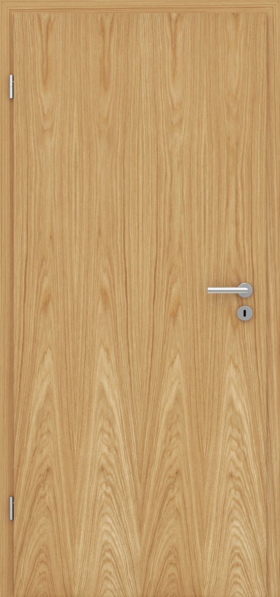 Tür mit Zarge Echtholz Eiche lackiert - Meine Tür