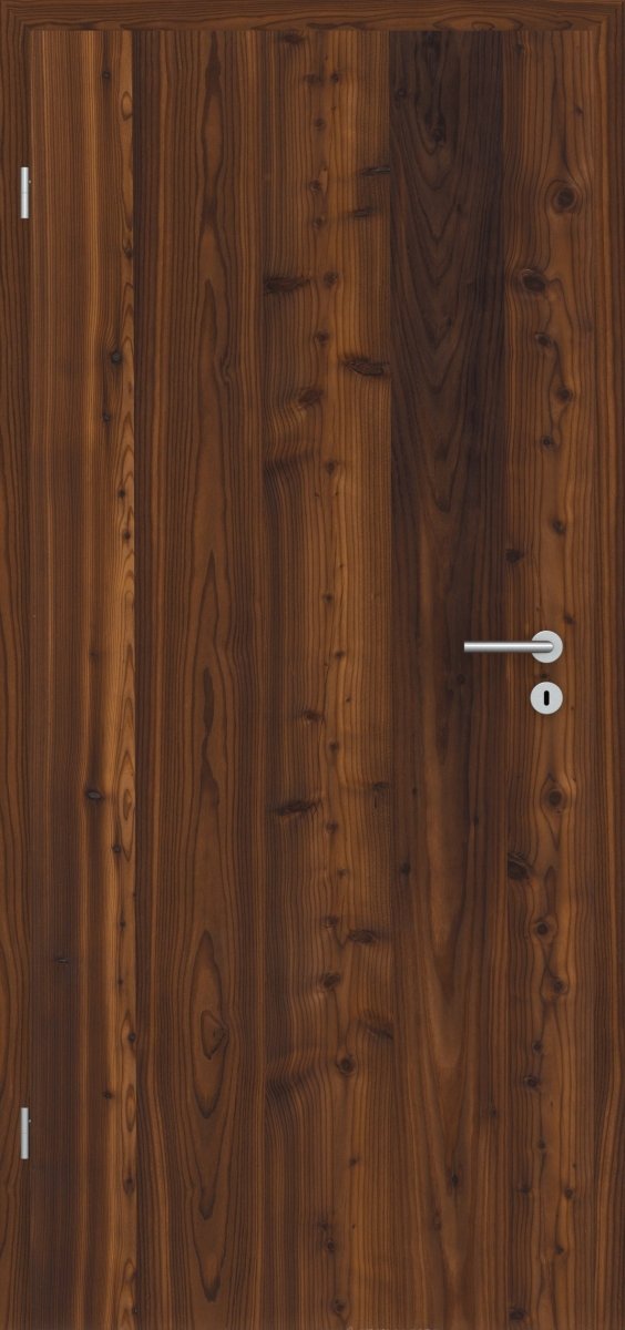 Tür mit Zarge Echtholz Lärche Crack dunkel - Meine Tür