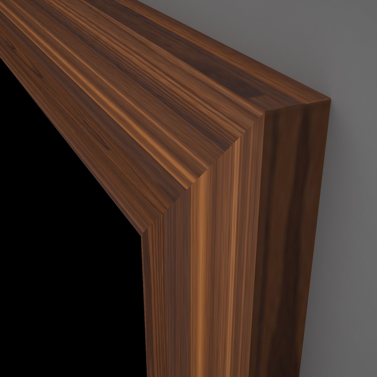 Tür mit Zarge Echtholz Lärche Crack dunkel - Meine Tür