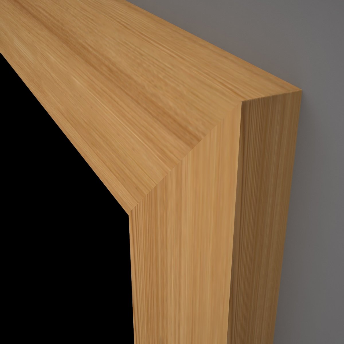 Tür mit Zarge Echtholz Lärche Crack hell Queroptik - Meine Tür