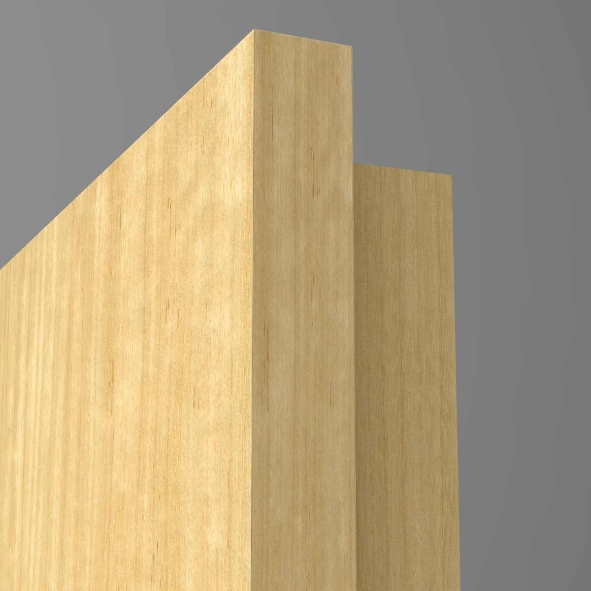 Tür mit Zarge Echtholz Limba lackiert - Meine Tür