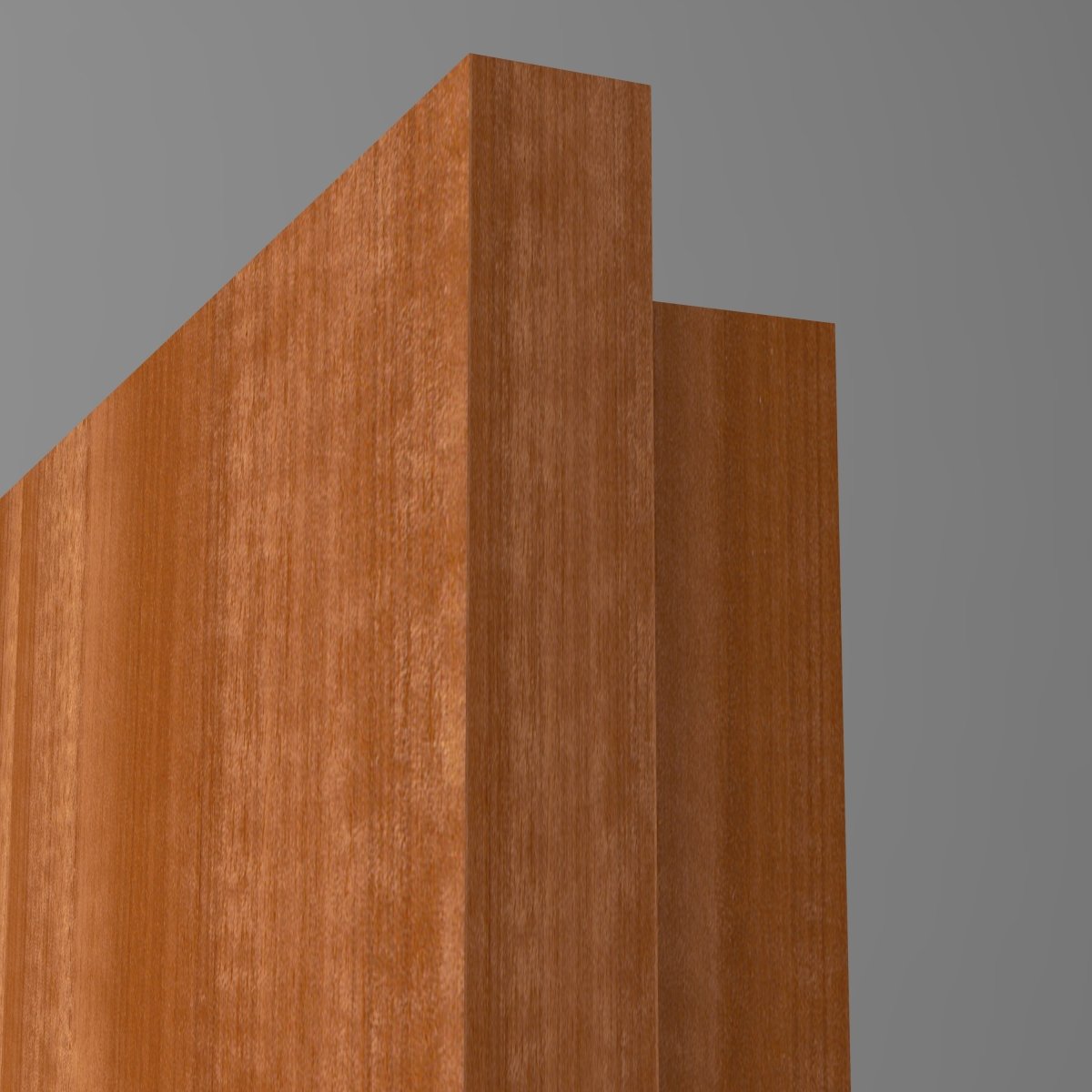 Tür mit Zarge Echtholz Macore lackiert - Meine Tür