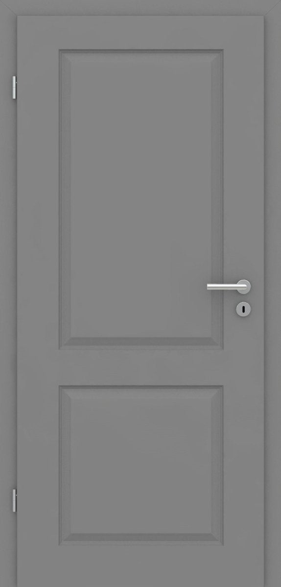 Tür mit Zarge Kallax 2F Stiltür Grau 7037 - Meine Tür