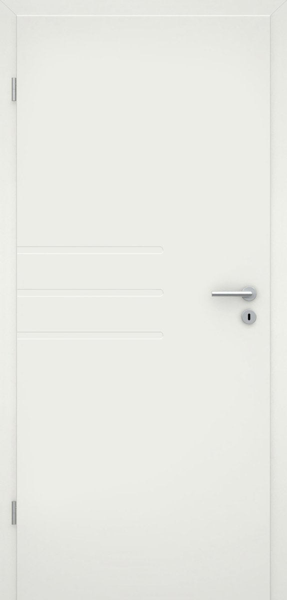 Tür mit Zarge Molgan SF4 Weißlack RAL 9010 Design-Innentür - Meine Tür