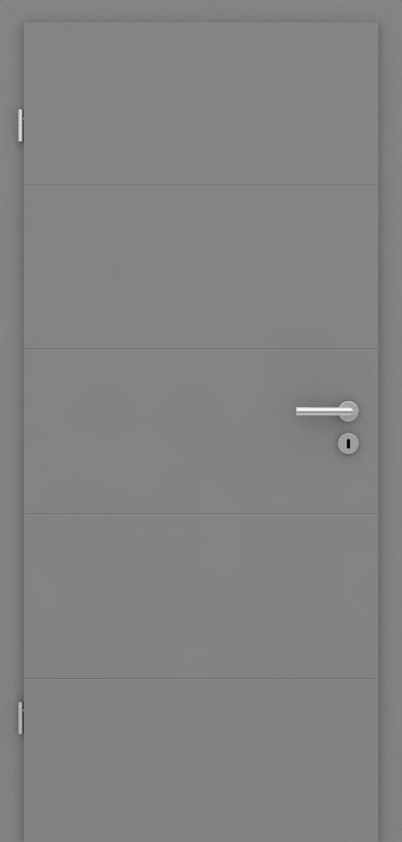 Tür mit Zarge Novel FL 5 Grau RAL 7037 - Meine Tür
