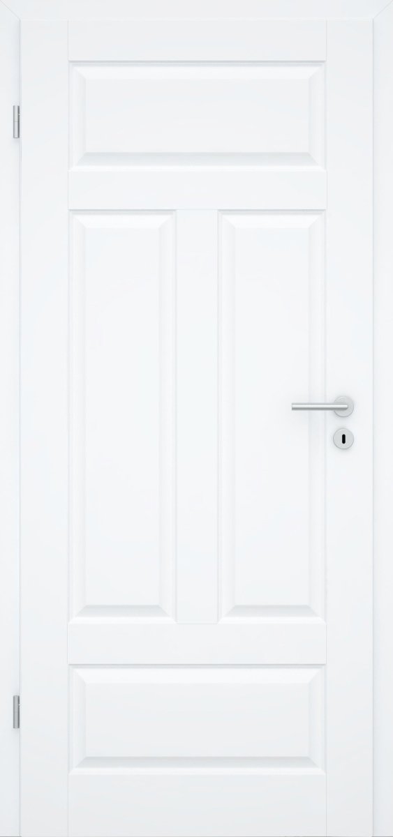 Tür mit Zarge Oslo 4GAD Premium Weißlack RAL 9003 Stiltür - Meine Tür