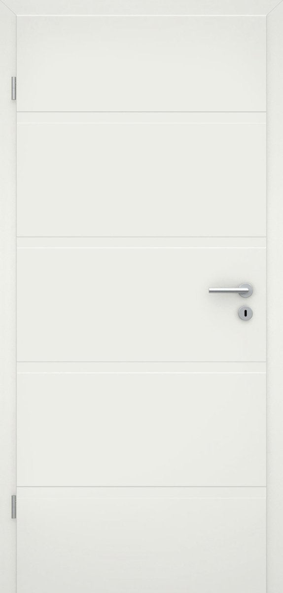 Tür mit Zarge Samla MO5 Weißlack RAL 9010 Design-Innentür - Meine Tür